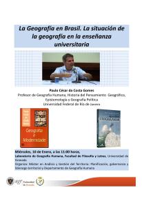 Cartel Geografía Brasil