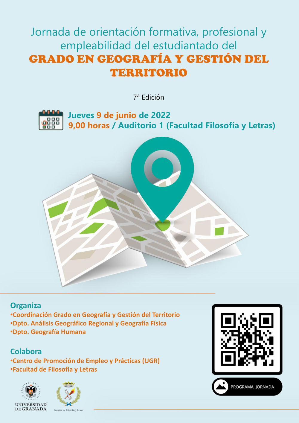 Cartel Jornada Grado en Geografía y Gestión del Territorio